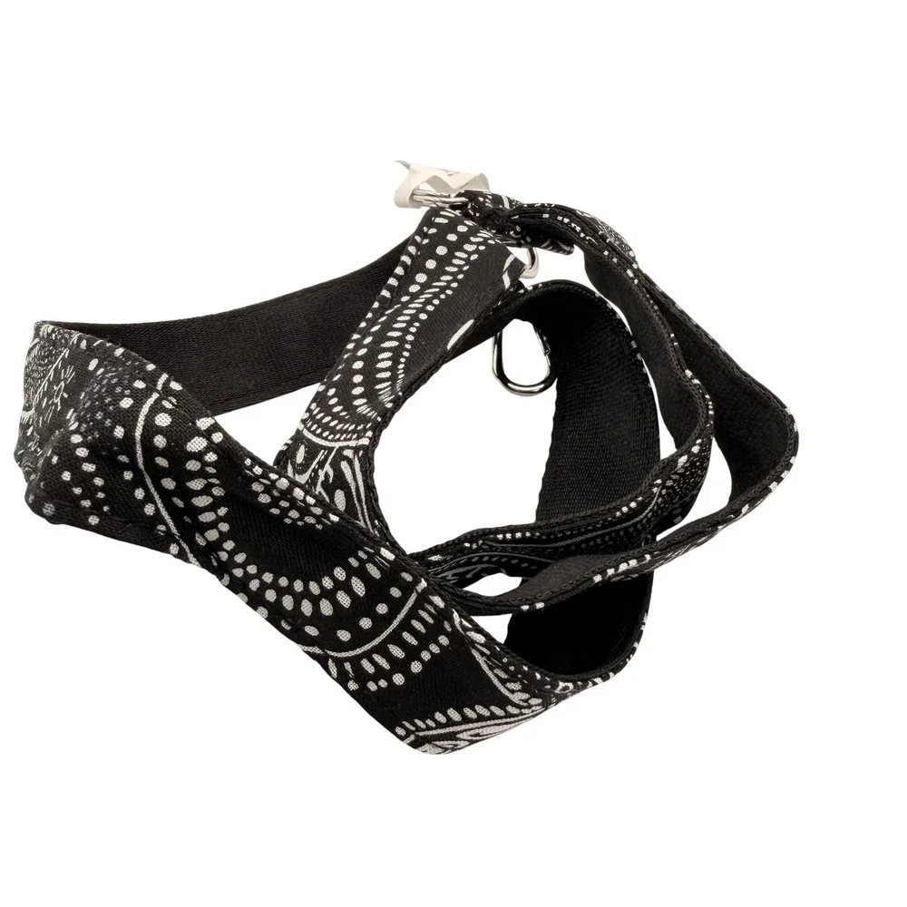 Vera Bradley Wide Lanyard Stellar Paisley Black White Teacher Gift Whimsigoth